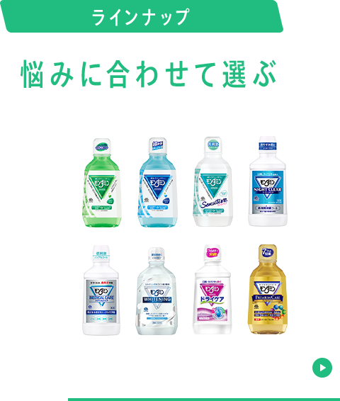 ラインナップ 悩みに合わせて選ぶ