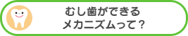 むし歯ができる メカニズムって？