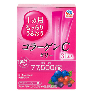 Dustable collagen C jelly