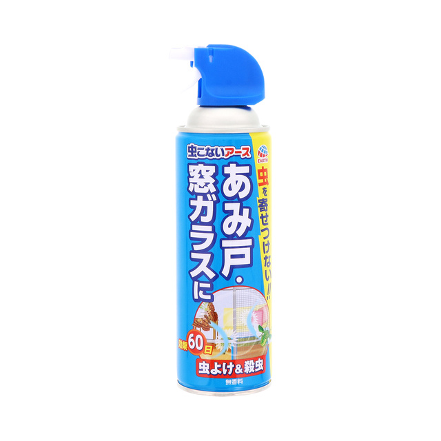 虫こないアース あみ戸 窓ガラスに 450ml 虫ケア用品 殺虫剤 防虫