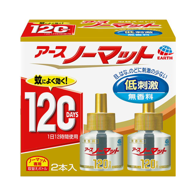 送料無料)(まとめ買い・ケース販売)アース製薬 ノーマット 取替えボトル 120日用 ×２本入パック（30個セット）/ アース製薬 虫除け・殺虫剤