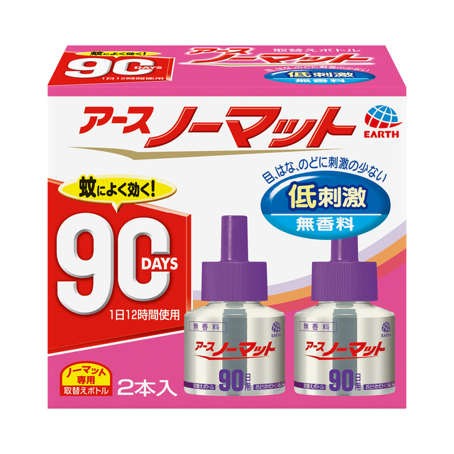 アースノーマット90日用 低刺激で無香料 2本入り5箱☆彡