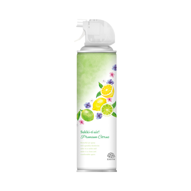 トイレのスッキーリエア！Sukki-ri air! プレミアムシトラスの香り | 消臭芳香剤 | アース製薬 製品情報