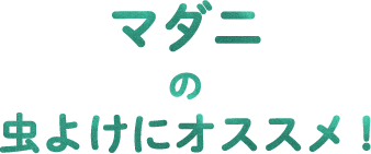 マダニの虫よけにオススメ！